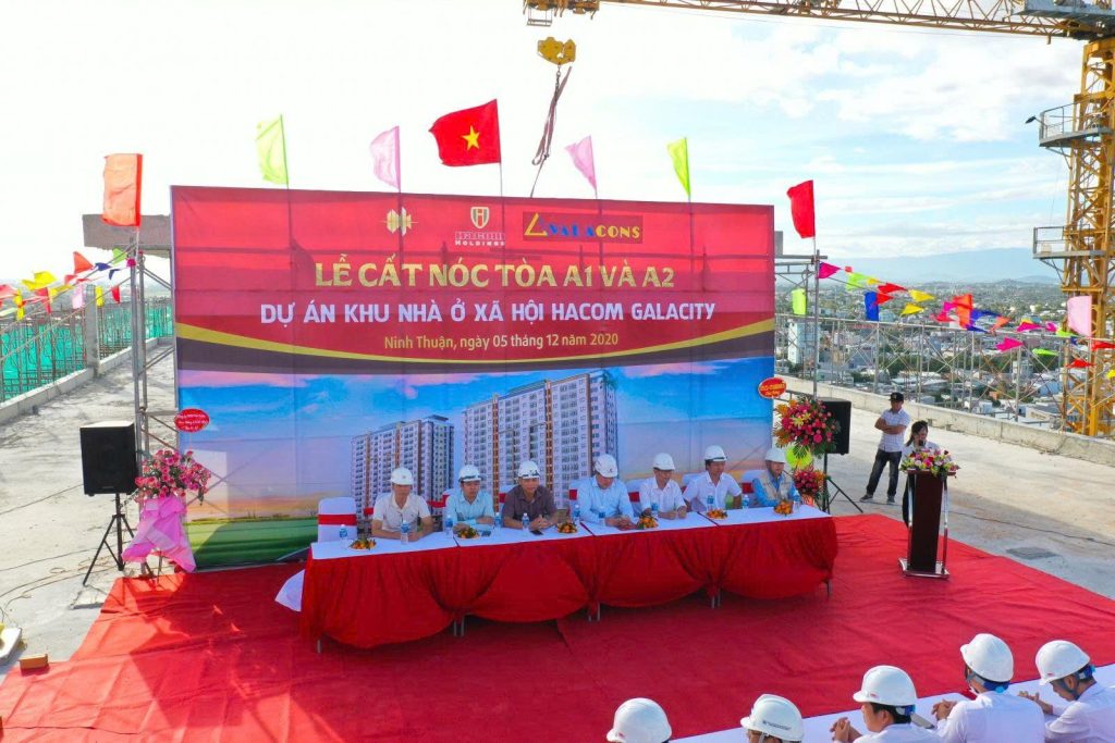 Hacom GalaCity tiếp tục cất nóc toà A1 và A2 khẳng định chất lượng 